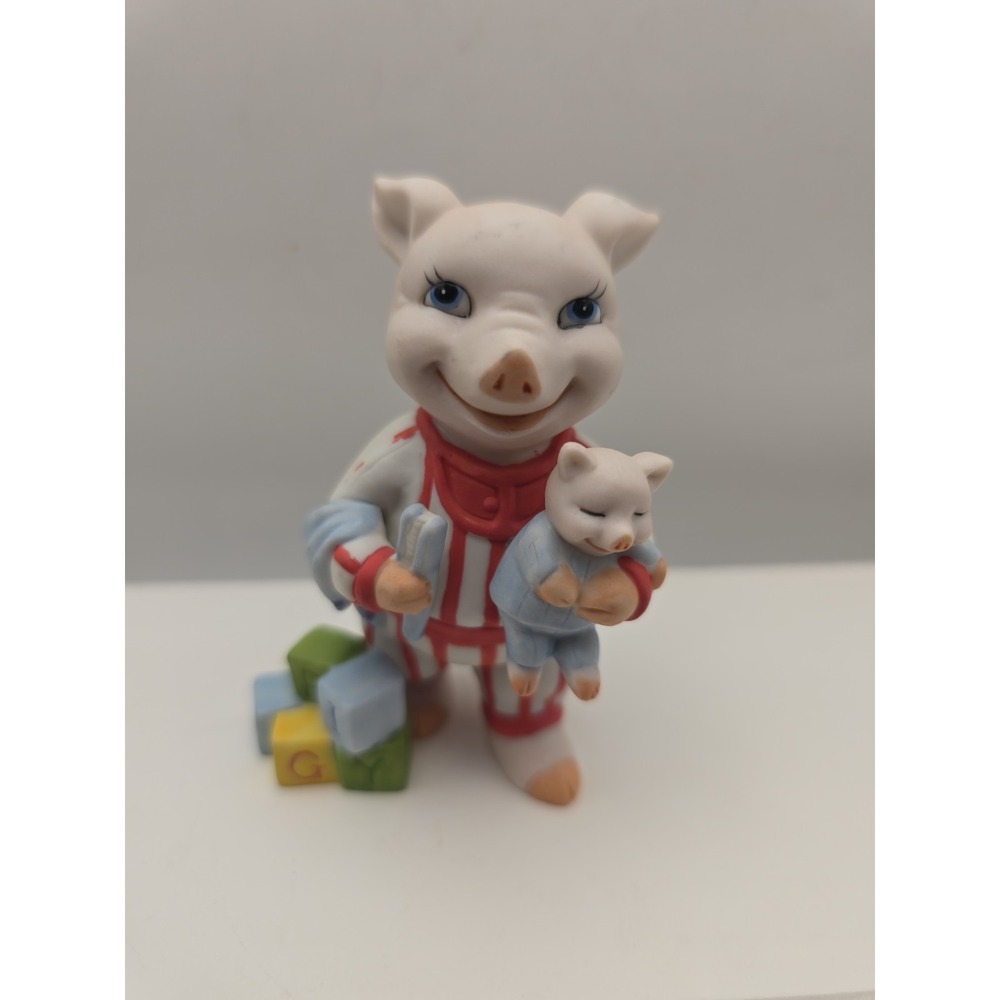 BC Bronson‎ '94 Collectible Figurine Baby Pig Fun In The Sun 3.5" Tall